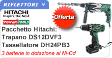 Offerta Elettroutensili Hitachi Pacchetto offerta Hitachi