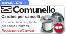Cardine con ali e dado regolabile art.160