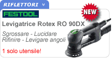 Levigatrice rotorbitale RO 90 DX: 4 utensili in 1! Levigatrice rotorbitale Rotex RO90DX