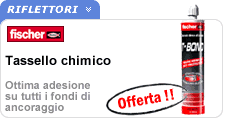 Tassello chimico T-Bond Fischer Italia Fischer ancorante chimico