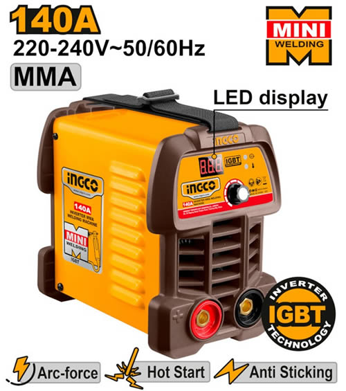 Saldatrice inverter MMA MMA14049E Ingco