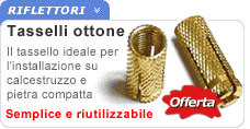 Tassello per fissaggio a muro