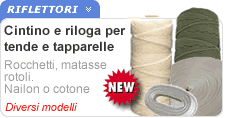 Cintini per persiane e riloghe per tende Cintini per persiane e riloghe per tende