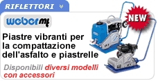 Piastre vibranti monodirezionali Weber MT serie CF Piastre vibranti monodirezionali serie CF Weber MT